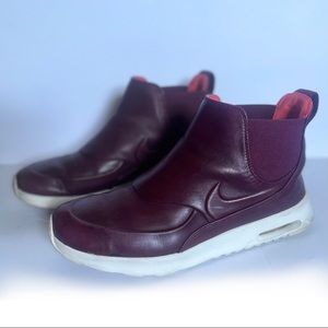 Nike Women's Sneakers in Burgundy and White